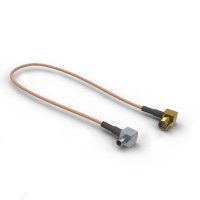 Антенный адаптер для USB 3G/4G модемов Huawei и ZTE (SMA-female угловой - TS-9 угловой)