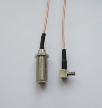 Антенный адаптер для USB 3G/4G модемов Huawei и ZTE (F-female - TS-9 угловой)